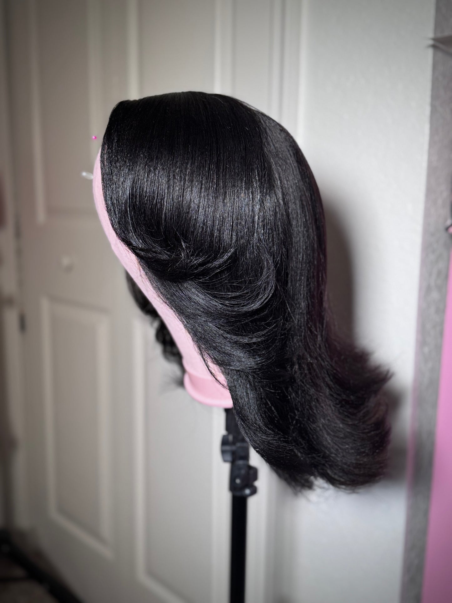 REFURBISHED WIG : Side Part Yaki Bob Wig