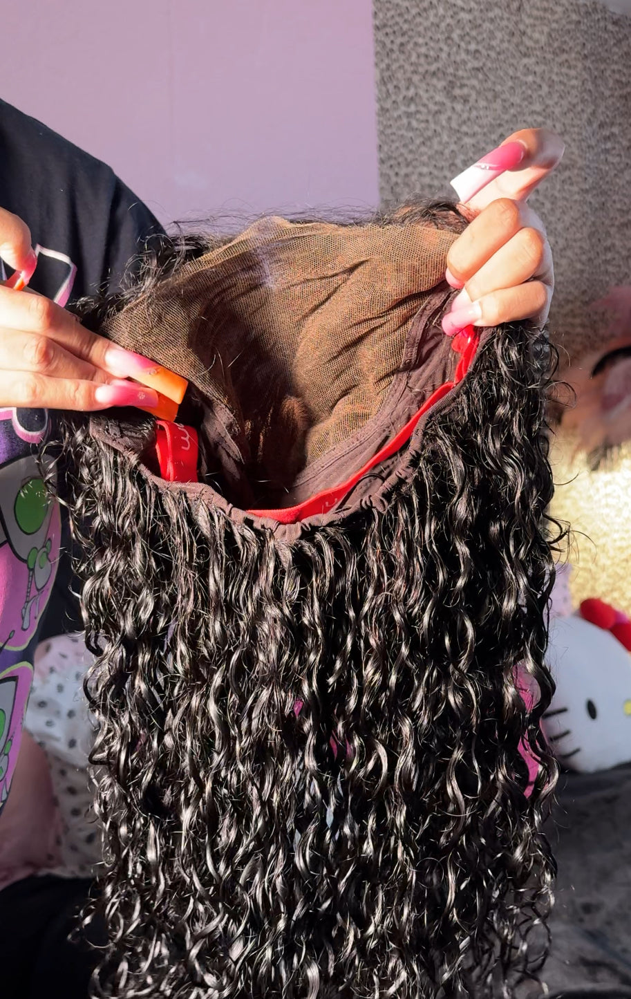REFURBISHED WIG : Burmese Curly Wig (red band)