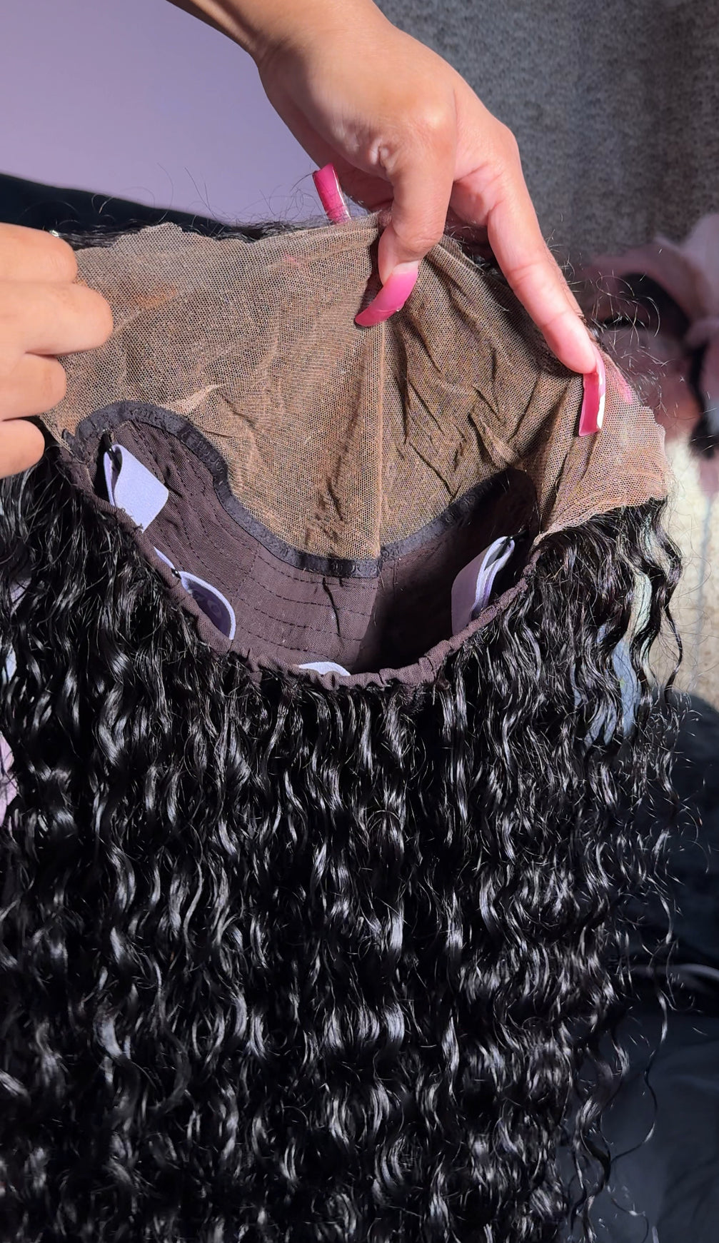 REFURBISHED WIG : Burmese Curly Lace Front Wig #1